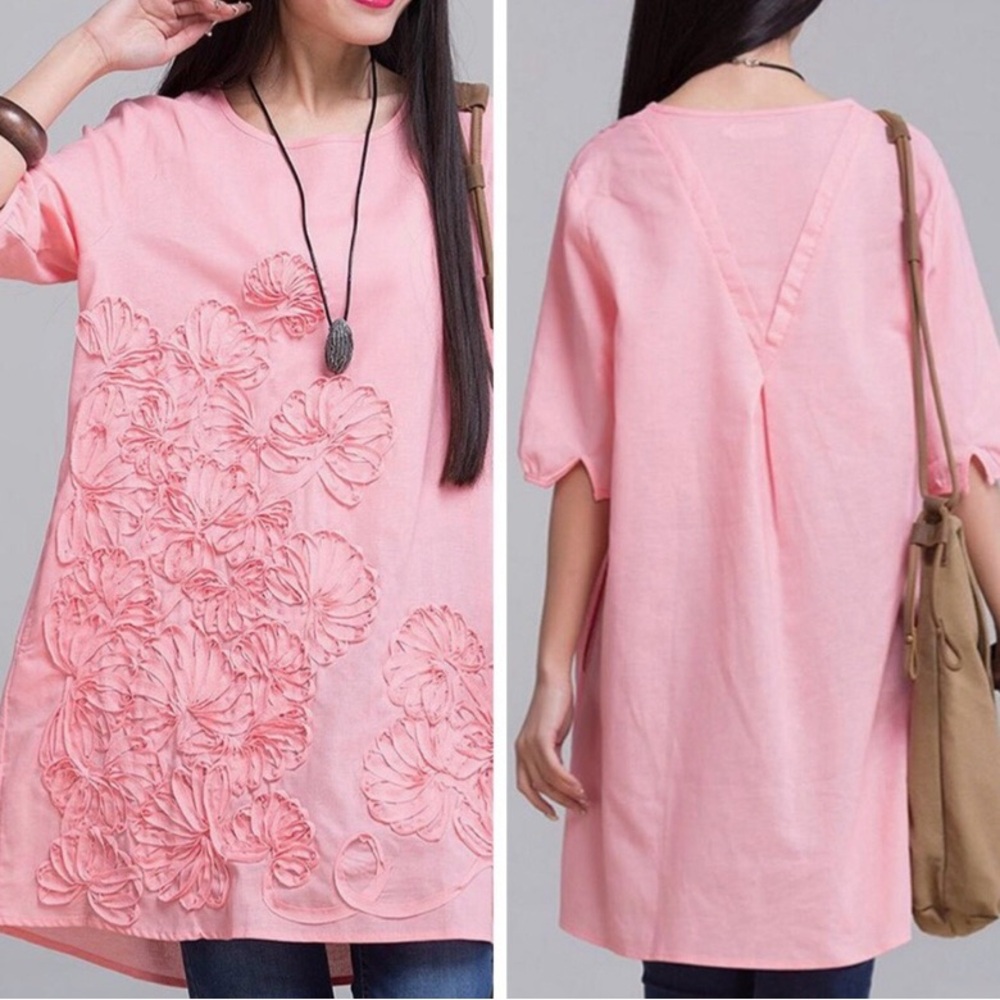Depending on the Horizon Shift Casual Tunic/Dress Junior size 2XL pink
